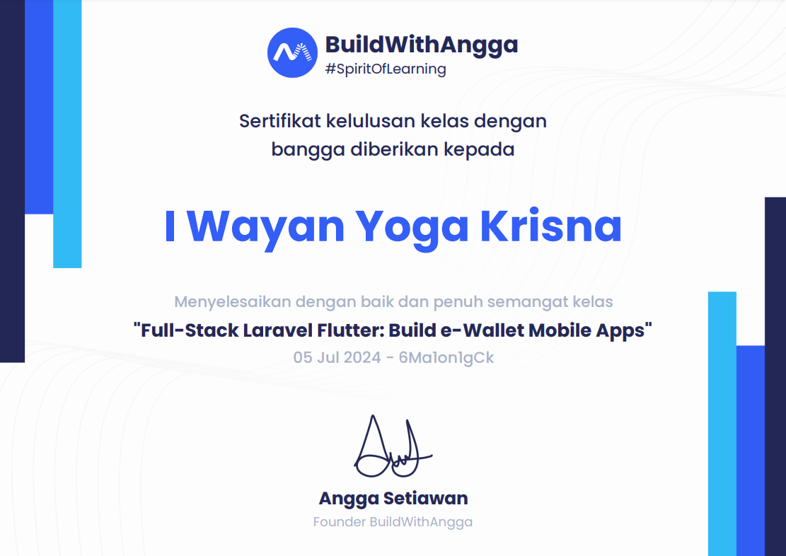 Flutter Development Certificate