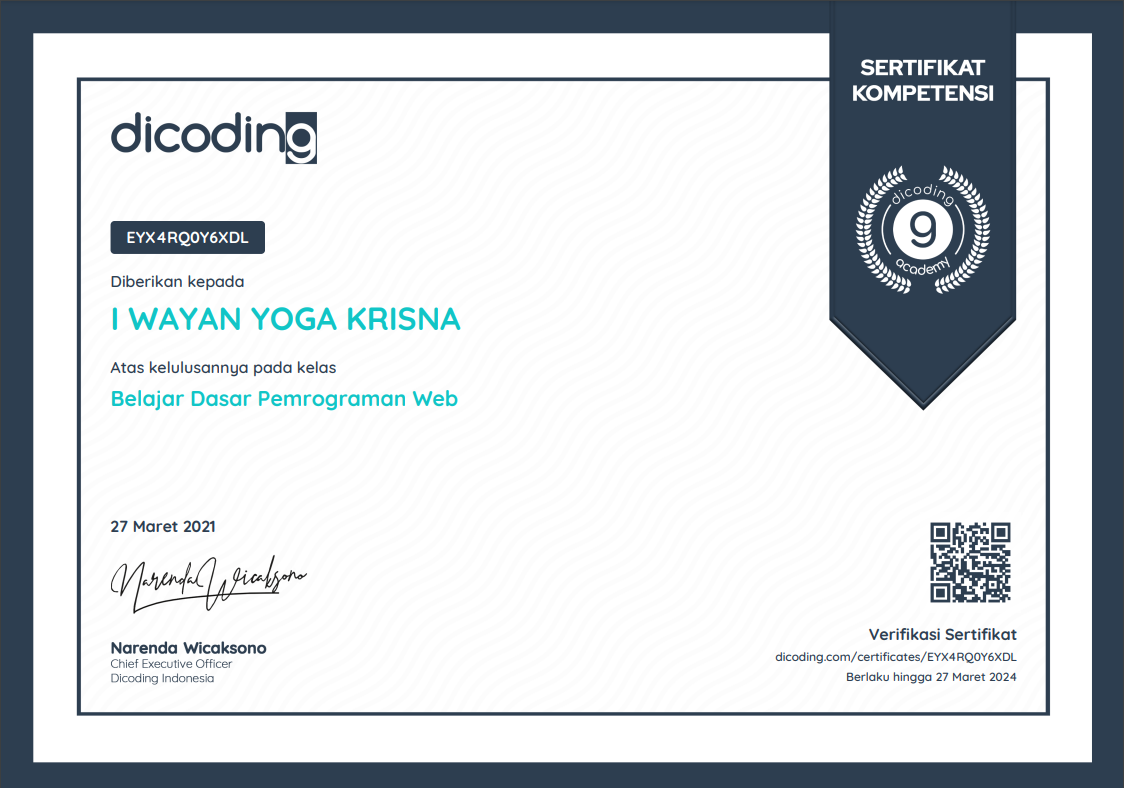 Web Development Certificate